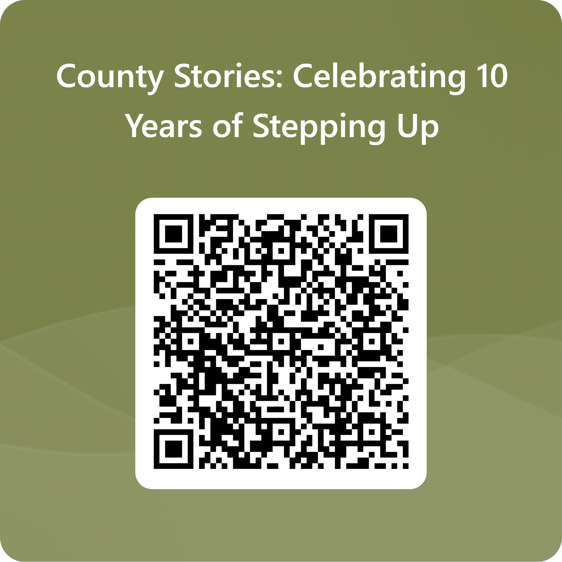 Image for Share Your County Stories: Celebrating 10 Years of Stepping Up